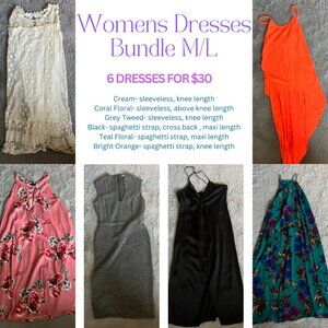 6 Womens M/L Dress Bundle